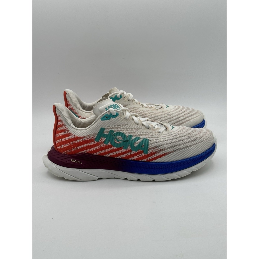 Hoka Mach 5 Women's Running Shoes Size 8B White Flame 1127894 WFM